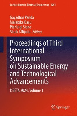 bokomslag Proceedings of Third International Symposium on Sustainable Energy and Technological Advancements