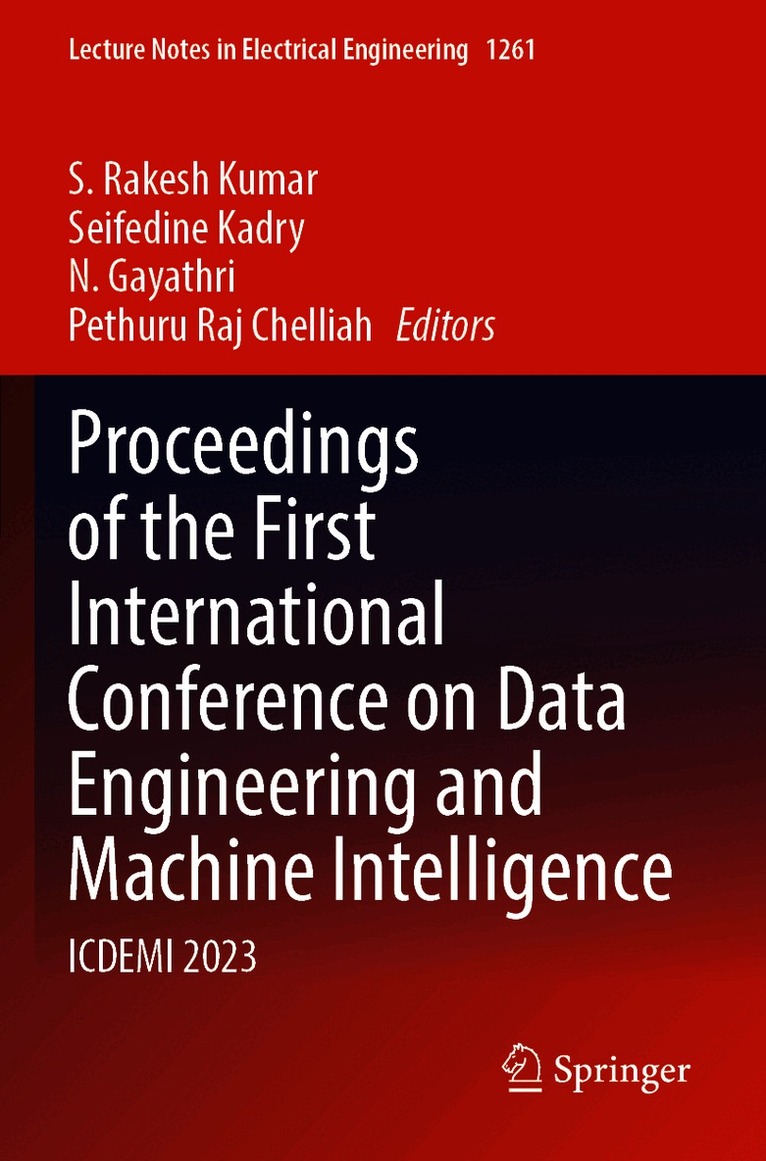 Proceedings of the First International Conference on Data Engineering and Machine Intelligence