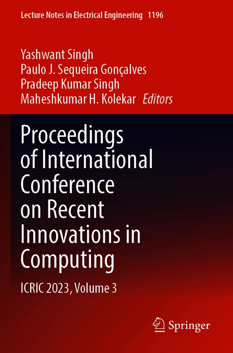 Proceedings of International Conference on Recent Innovations in Computing