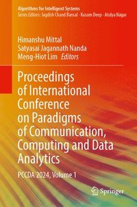 bokomslag Proceedings of International Conference on Paradigms of Communication, Computing and Data Analytics