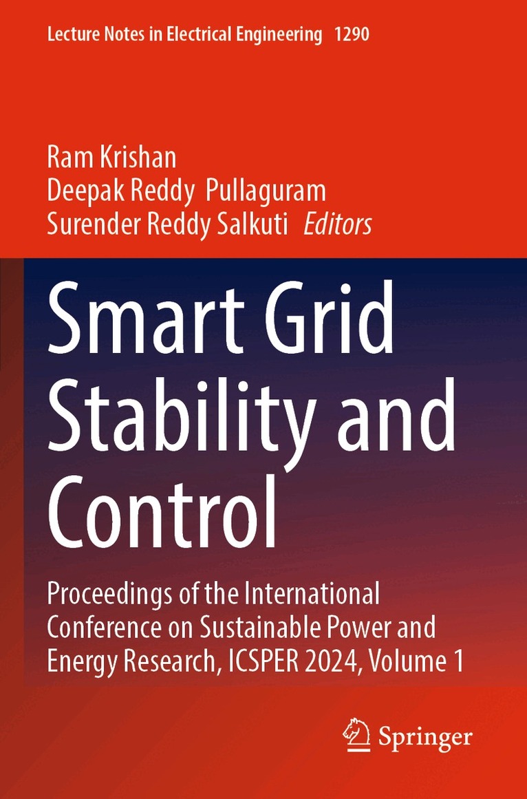Ram Krishan, Deepak Reddy Pullaguram, Surender Reddy Salkuti - Smart Grid Stability and Control, Häftad. Tillgänglighet: Lägg i varukorg