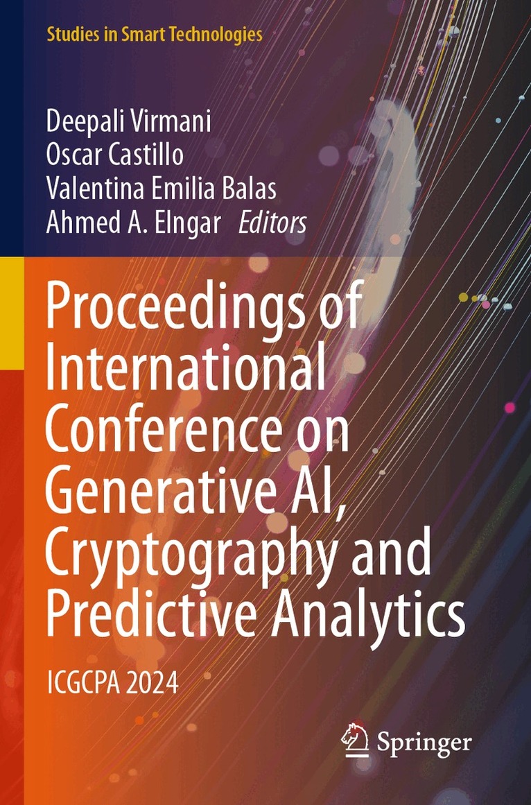 Deepali Virmani, Oscar Castillo, Valentina Emilia Balas, Ahmed A. Elngar - Proceedings of International Conference on Generative AI, Cryptography and Predictive Analytics, Häftad