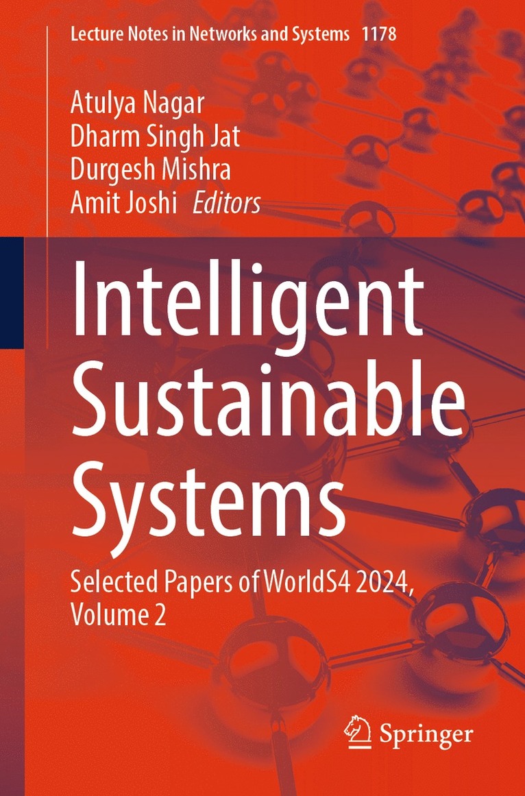 Atulya Nagar, Dharm Singh Jat, Durgesh Mishra, Amit Joshi - Intelligent Sustainable Systems, Häftad