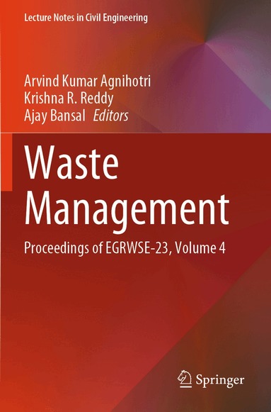 Arvind Kumar Agnihotri, Krishna R. Reddy, Ajay Bansal - Waste Management, Häftad