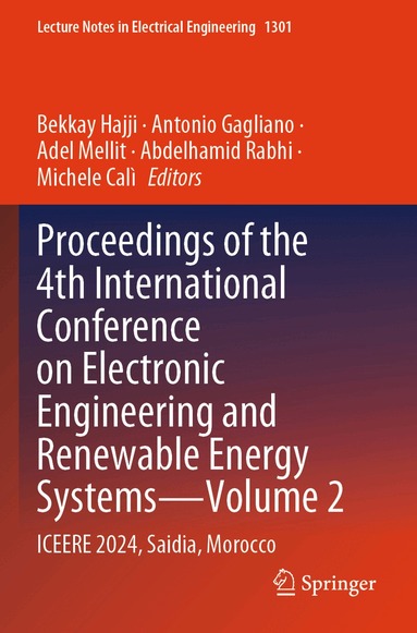 Bekkay Hajji, Antonio Gagliano, Adel Mellit, Abdelhamid Rabhi, Michele Calì - Proceedings of the 4th International Conference on Electronic Engineering and Renewable Energy Systems - Volume 2, Häftad
