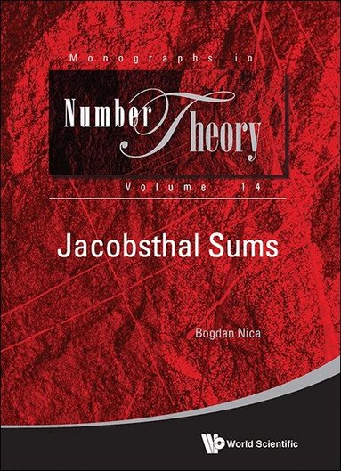 Bogdan Nica - JACOBSTHAL SUMS, Inbunden