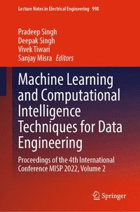 bokomslag Machine Learning and Computational Intelligence Techniques for Data Engineering