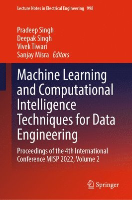 bokomslag Machine Learning and Computational Intelligence Techniques for Data Engineering