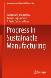 bokomslag Progress in Sustainable Manufacturing