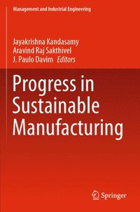 bokomslag Progress in Sustainable Manufacturing