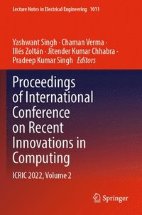 bokomslag Proceedings of International Conference on Recent Innovations in Computing