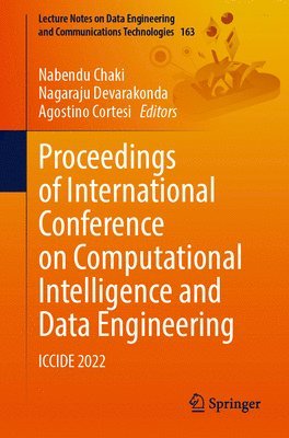 Proceedings of International Conference on Computational Intelligence and Data Engineering 1