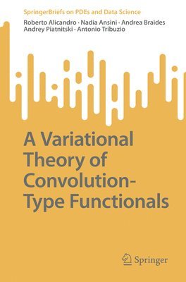 Roberto Alicandro, Nadia Ansini, Andrea Braides, Andrey Piatnitski, Antonio Tribuzio - Variational Theory of Convolution-Type Functionals, Häftad