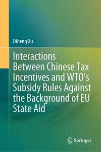 bokomslag Interactions Between Chinese Tax Incentives and WTOs Subsidy Rules Against the Background of EU State Aid