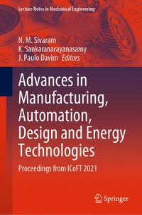 bokomslag Advances in Manufacturing, Automation, Design and Energy Technologies