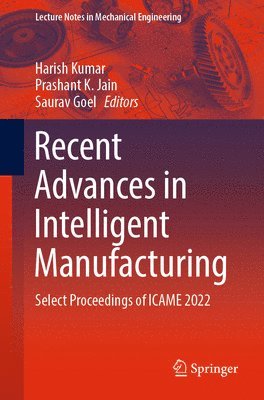 bokomslag Recent Advances in Intelligent Manufacturing