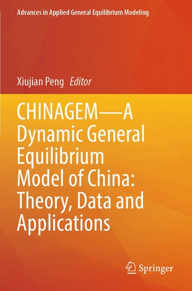 Xiujian Peng - CHINAGEM—A Dynamic General Equilibrium Model of China: Theory, Data and Applications, Häftad