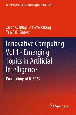 Innovative Computing Vol 1 - Emerging Topics in Artificial Intelligence 1