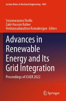 Advances in Renewable Energy and Its Grid Integration 1