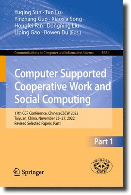 bokomslag Computer Supported Cooperative Work and Social Computing