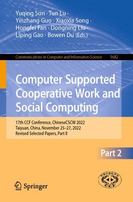 bokomslag Computer Supported Cooperative Work and Social Computing