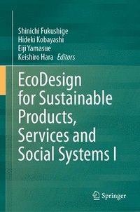 bokomslag EcoDesign for Sustainable Products, Services and Social Systems I