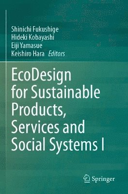 bokomslag EcoDesign for Sustainable Products, Services and Social Systems I