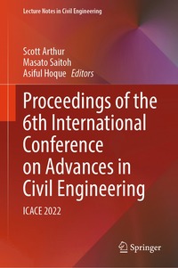 bokomslag Proceedings of the 6th International Conference on Advances in Civil Engineering