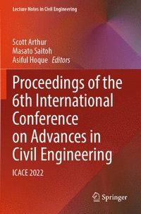 bokomslag Proceedings of the 6th International Conference on Advances in Civil Engineering