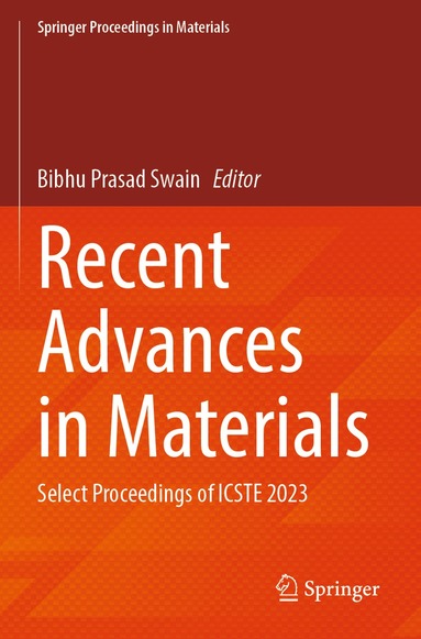 Bibhu Prasad Swain - Recent Advances in Materials, Häftad