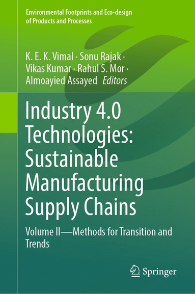 bokomslag Industry 4.0 Technologies: Sustainable Manufacturing Supply Chains