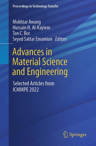 bokomslag Advances in Material Science and Engineering