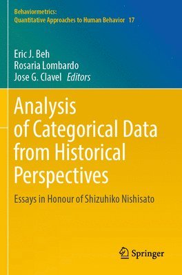 bokomslag Analysis of Categorical Data from Historical Perspectives