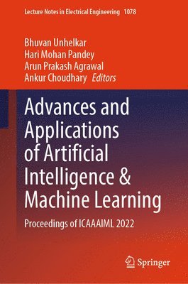 Advances and Applications of Artificial Intelligence & Machine Learning 1