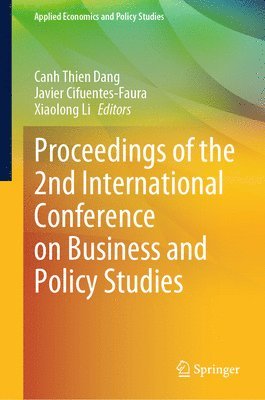 bokomslag Proceedings of the 2nd International Conference on Business and Policy Studies