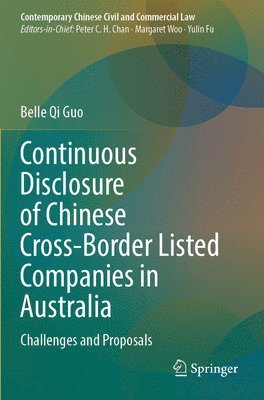 Continuous Disclosure of Chinese Cross-Border Listed Companies in Australia 1