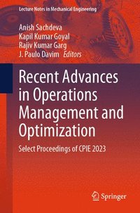 bokomslag Recent Advances in Operations Management and Optimization