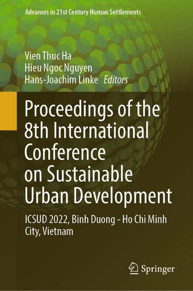 bokomslag Proceedings of the 8th International Conference on Sustainable Urban Development