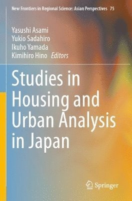 bokomslag Studies in Housing and Urban Analysis in Japan