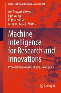 bokomslag Machine Intelligence for Research and Innovations