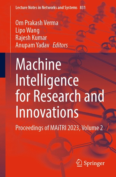 bokomslag Machine Intelligence for Research and Innovations