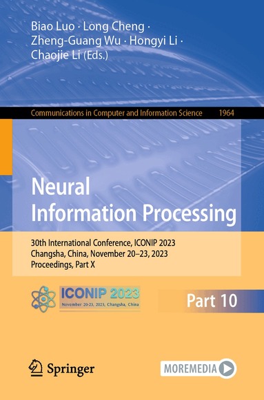 Biao Luo, Long Cheng, Zheng-Guang Wu, Hongyi Li, Chaojie Li - Neural Information Processing, Häftad