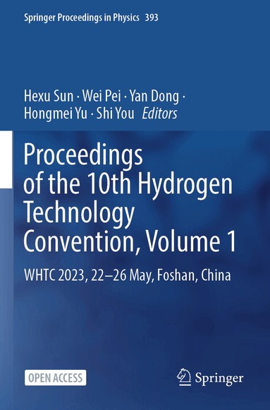 Hexu Sun, Wei Pei, Yan Dong, Hongmei Yu, Shi You - Proceedings of the 10th Hydrogen Technology Convention, Volume 1, Häftad