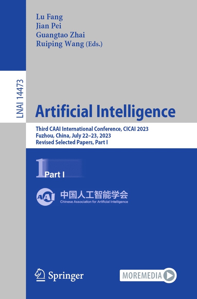 Lu Fang, Jian Pei, Guangtao Zhai, Ruiping Wang - Artificial Intelligence, Häftad