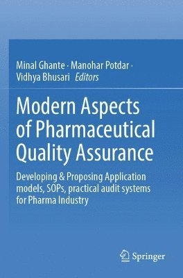 bokomslag Modern Aspects of Pharmaceutical Quality Assurance