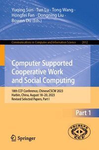 bokomslag Computer Supported Cooperative Work and Social Computing