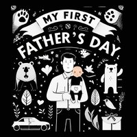 bokomslag High Contrast Baby Book - Father's Day