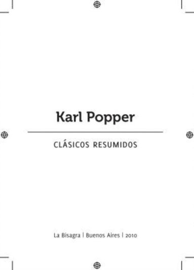 bokomslag Clásicos Resumidos: Popper