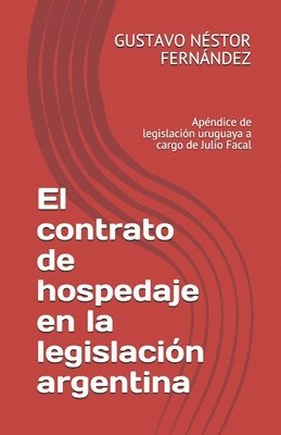 bokomslag contrato de hospedaje en la legislación argentina