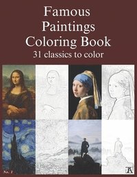 bokomslag Famous paintings coloring book